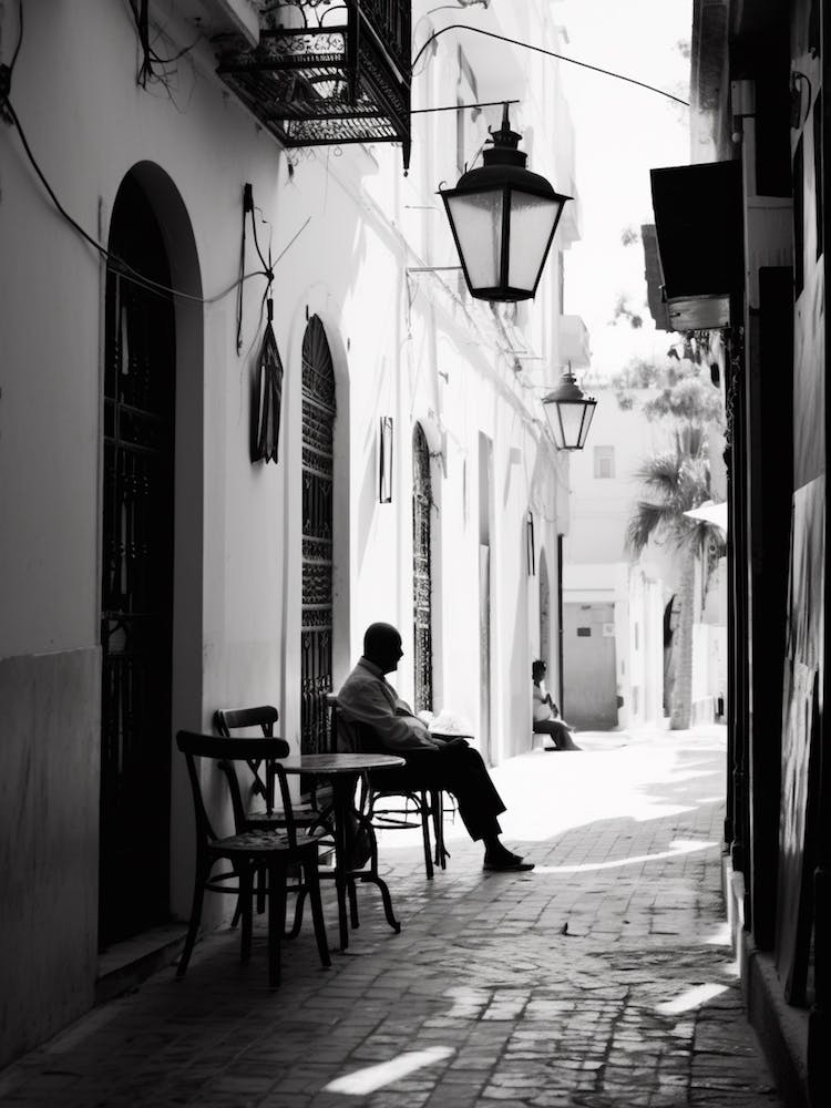 Tunis, Tunisia, Mediterranean Black And White Photography Analogue 2