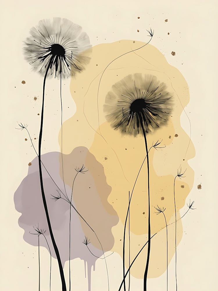 Elegant Leaf Composition with Muted Neutrals