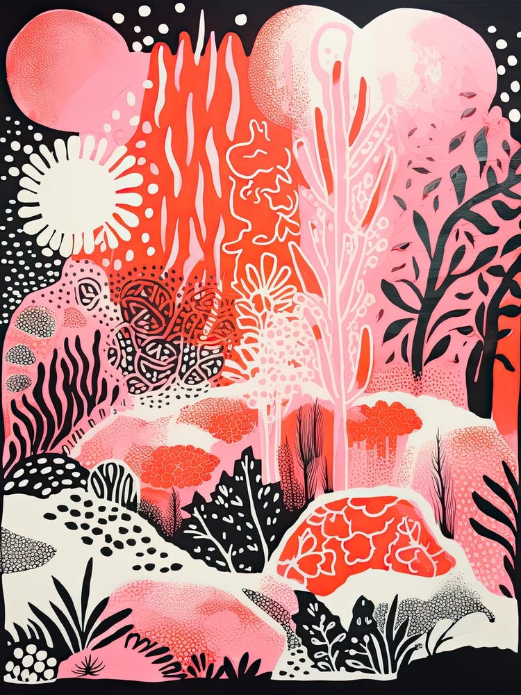 Vandusen Botanical Gardens Abstrakt im Riso-Stil 2