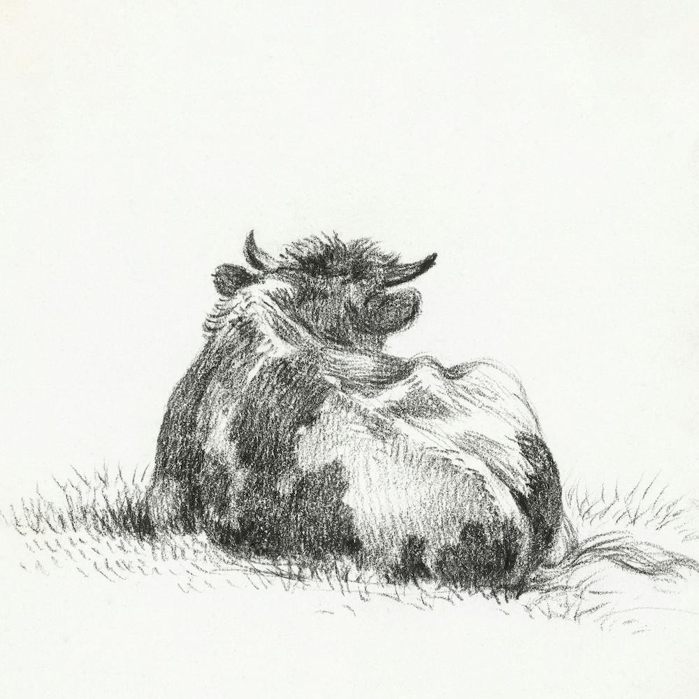 Lying Cow (1822), Jean Bernard