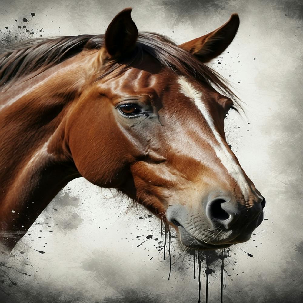 Horse Head Painting