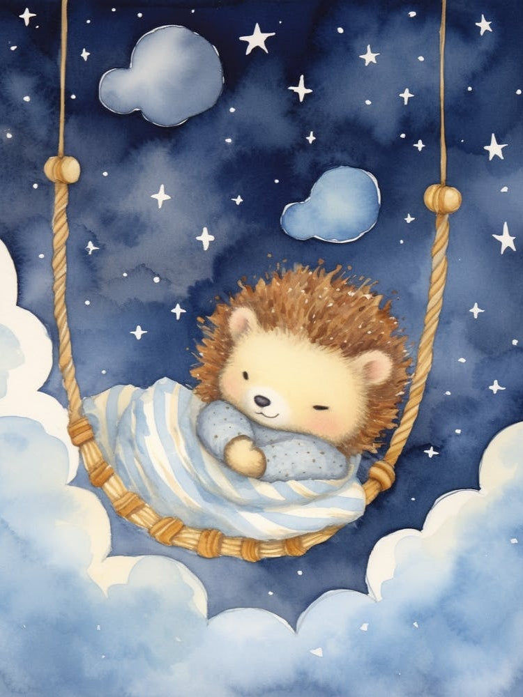 Baby Hedgehog 1 Sleeping In The Clouds