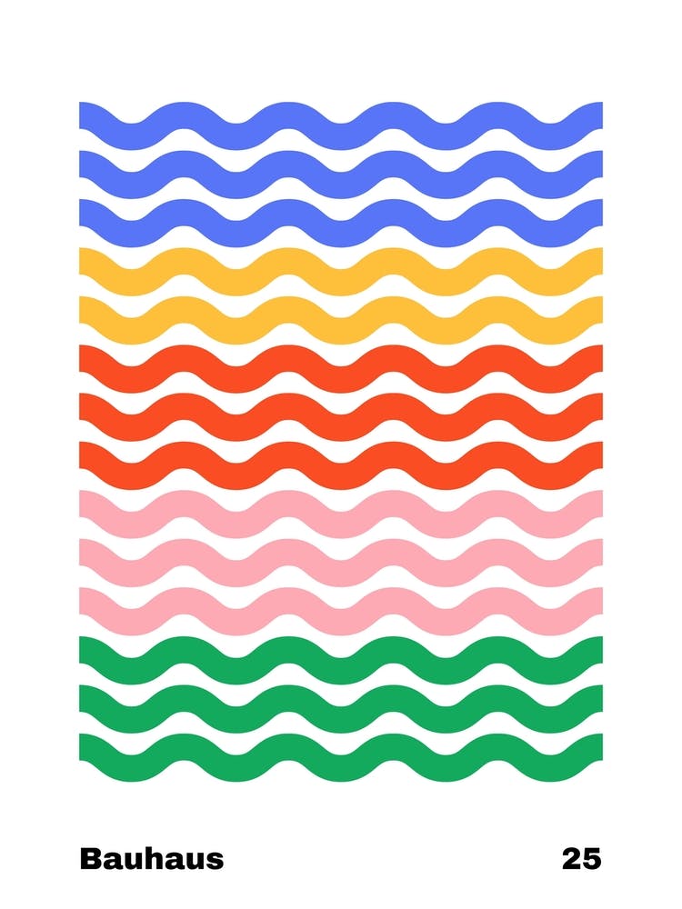 Geometric Bauhaus Poster 25