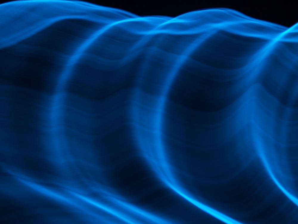 Glowing Abstract Curved Lines