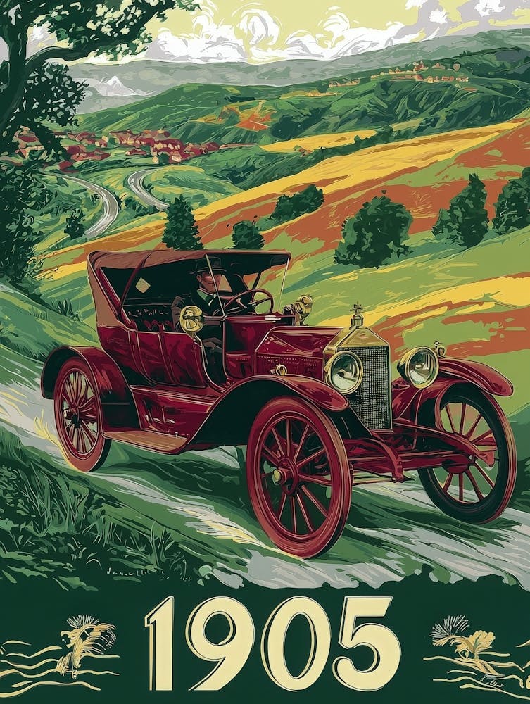 Aihrgdesign A Vintage Poster Of An Early 1905 Automobile Adve 8f07e22e 6804 4cfb A519 9f6cfa13acf0 2