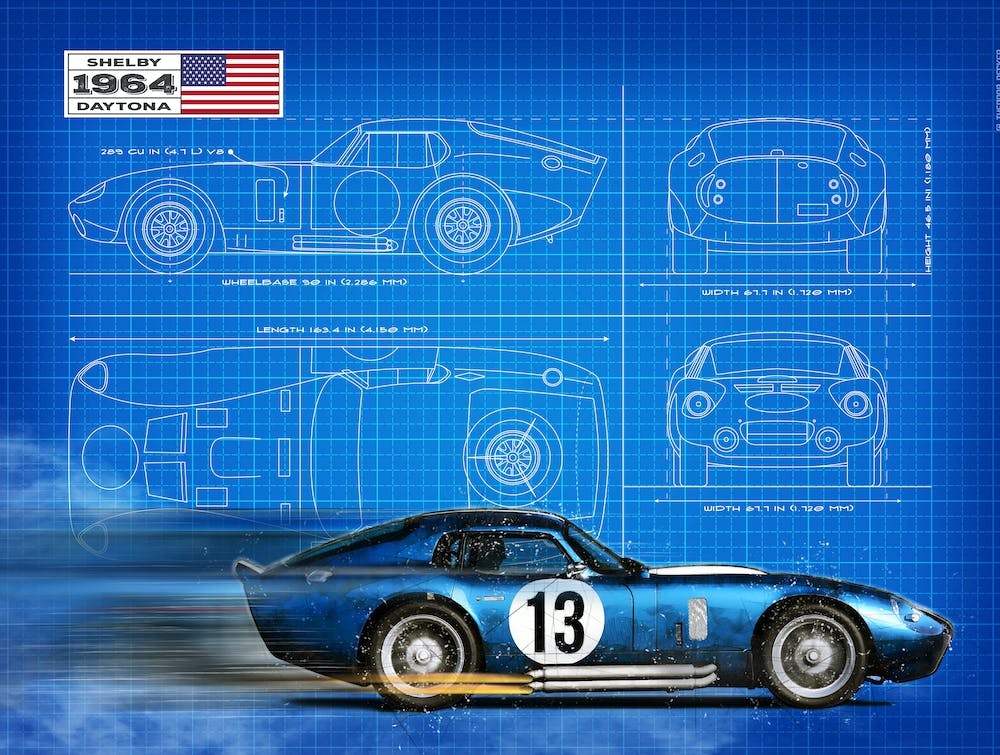 Shelby Daytona Coupe, Blueprint