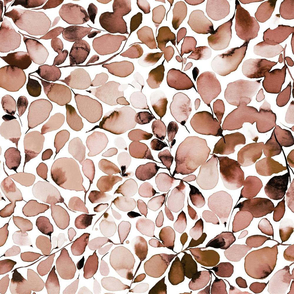 Leaffy Eucalyptus Terracotta Square