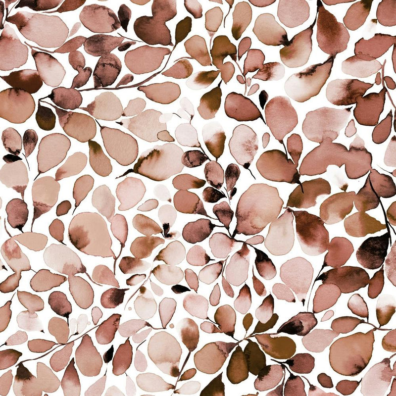 Leaffy Eucalyptus Terracotta Square