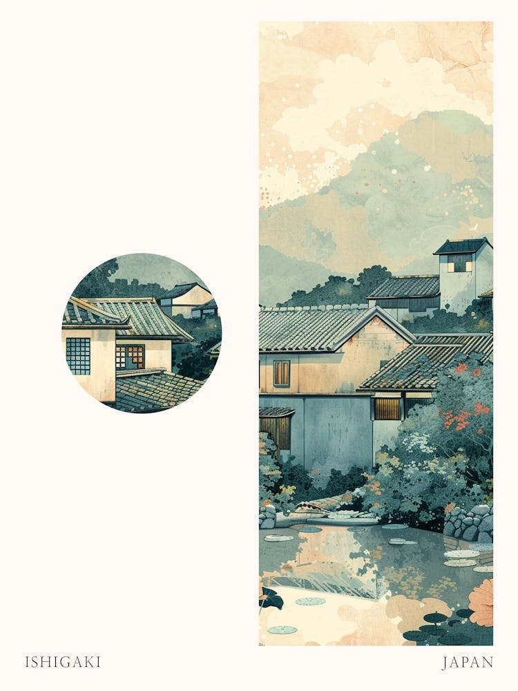 Ishigaki Japan 1 Cut Out Travel Poster