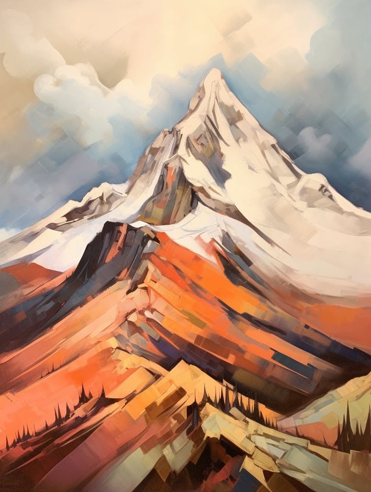 Mount Russell Usa 2 Mountain Painting