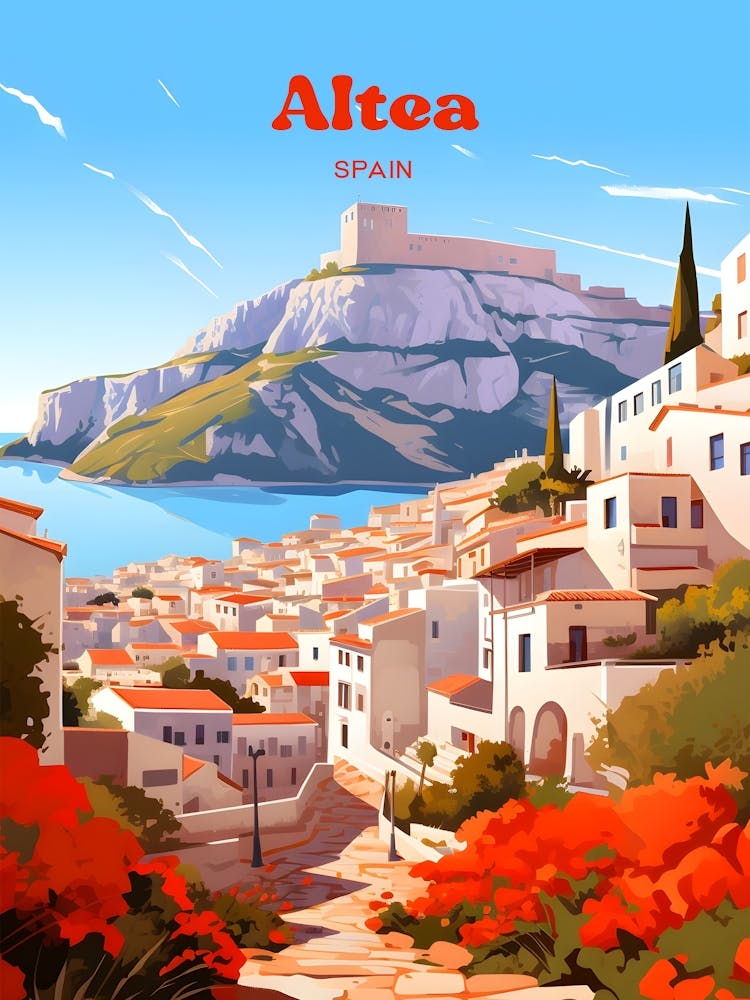 Altea Spain Travel Art