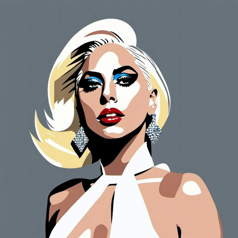Lady Gaga minimalistic portrait