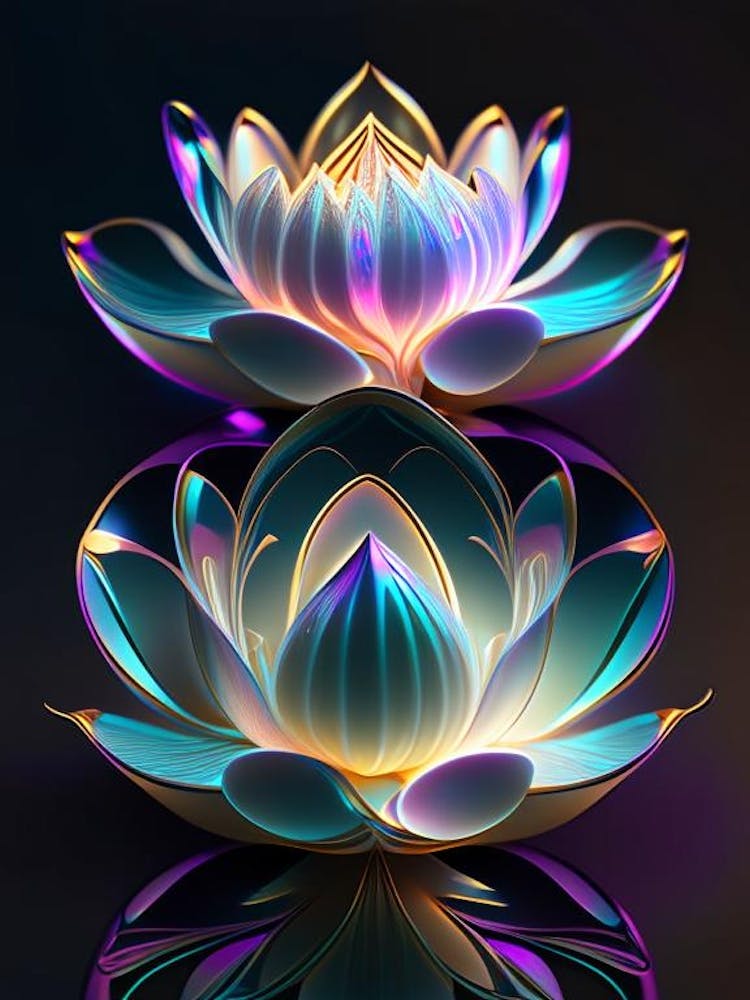 Double Lotus Holographic 7
