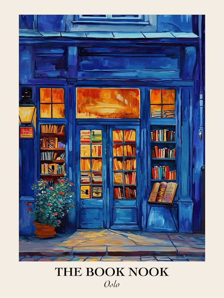 Oslo Book Nook Bookshop 3 Poster