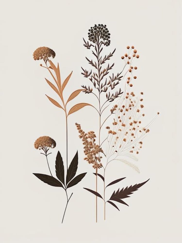 Boneset Spices And Herbs Retro Minimal 1