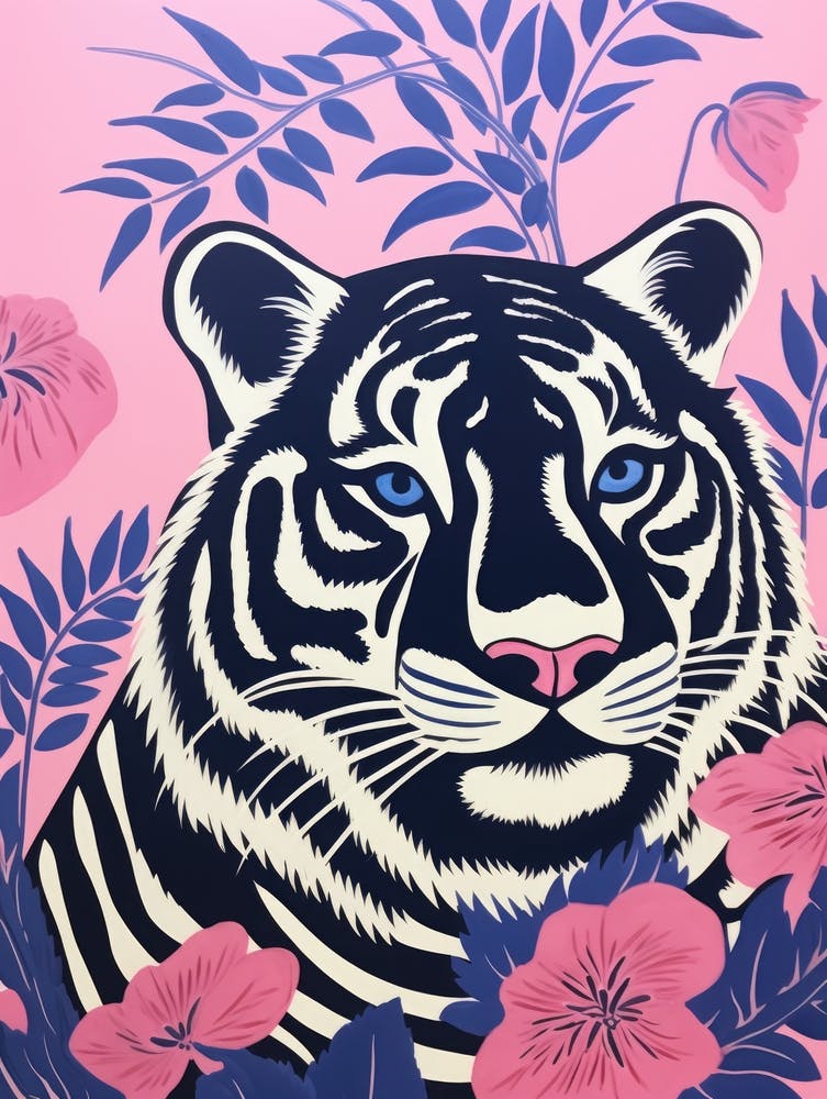 Tiger In Pink