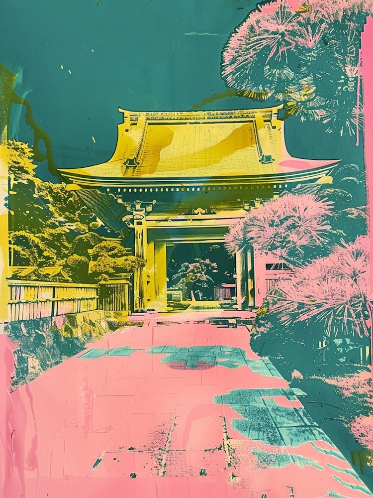 Japanese Strine Duotone Silkscreen 1
