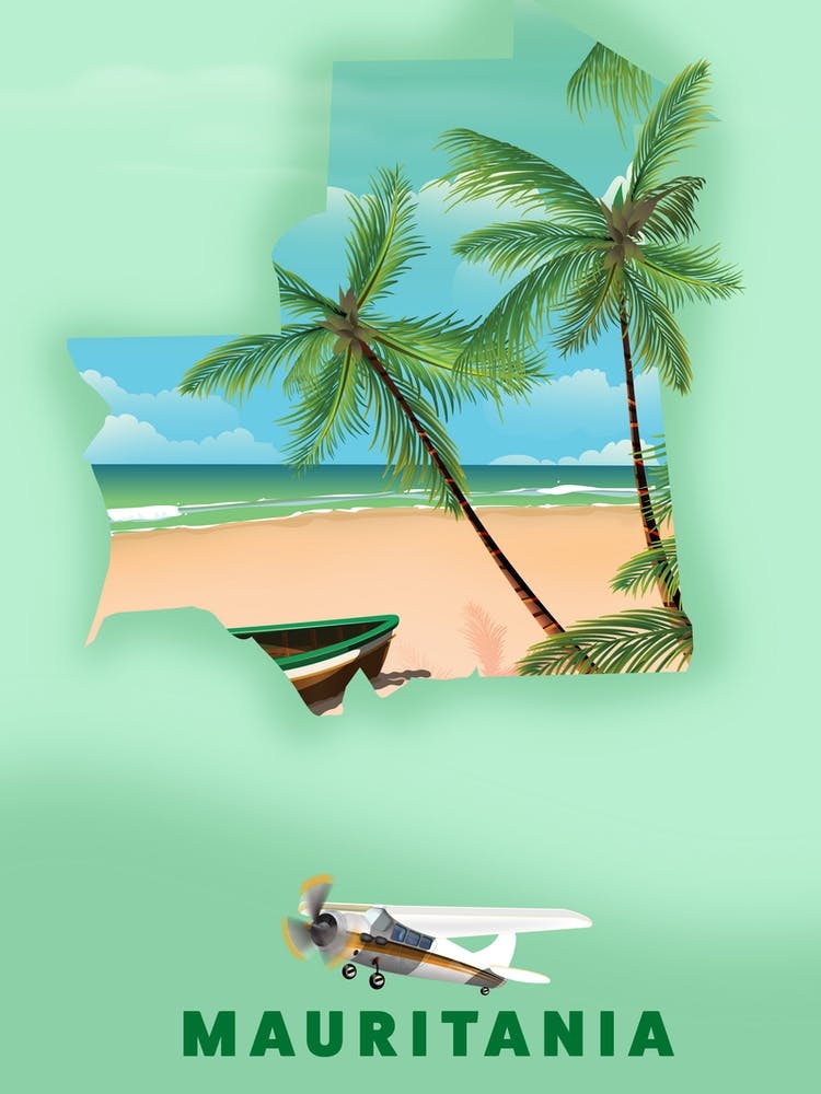 Mauritania Travel map