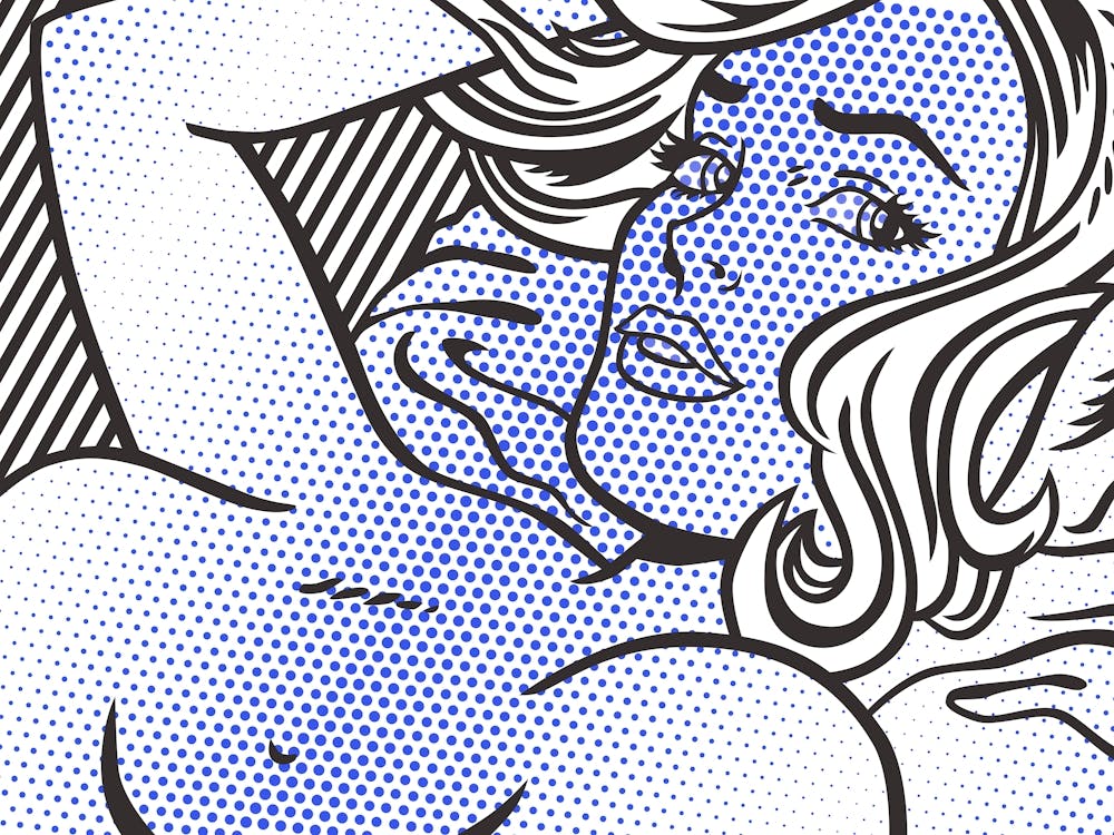 SEDUCTIVE GIRL | LICHTENSTEIN DIGITAL REPLICA