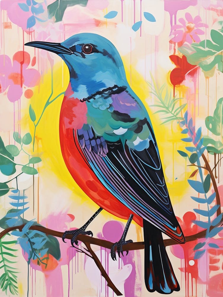 Colourful Bird Painting Dipper 1