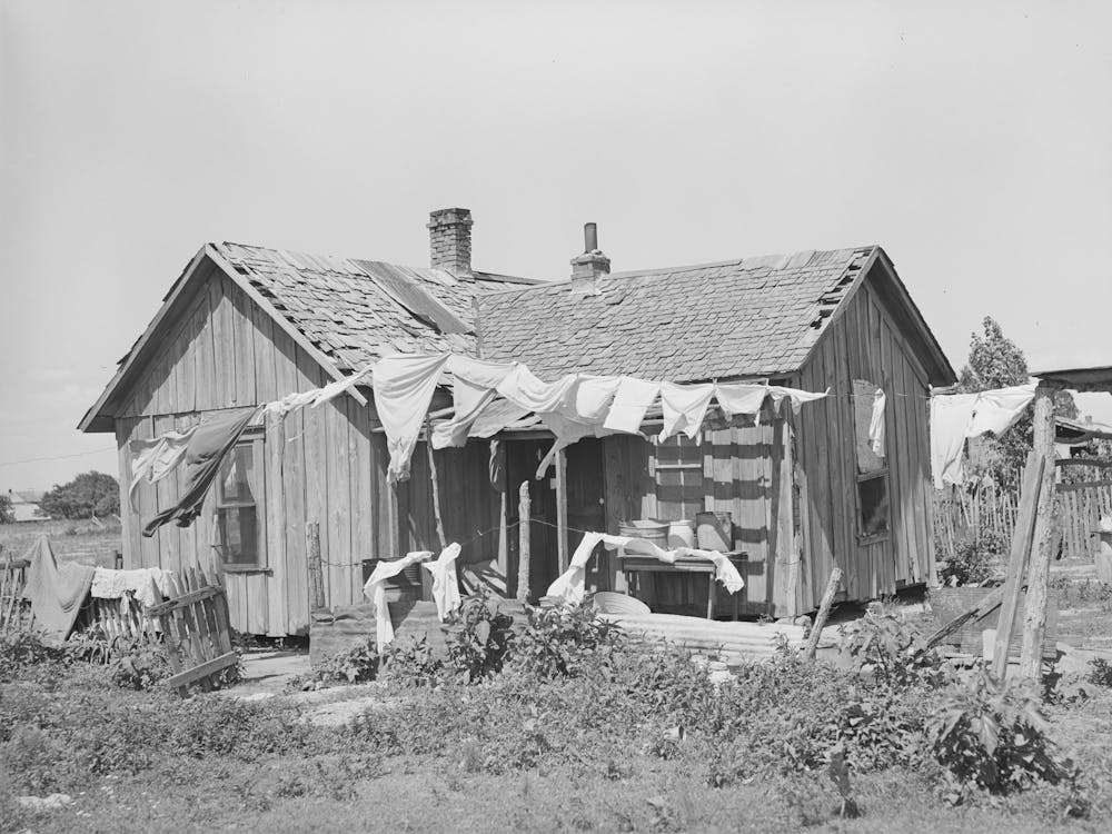 Home Of Agricultural Day Laborer, Wagoner County, Oklahoma By Russell Lee