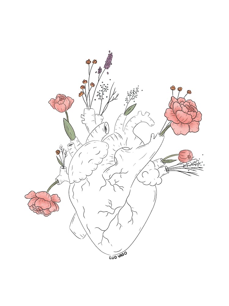Heart With Flowers