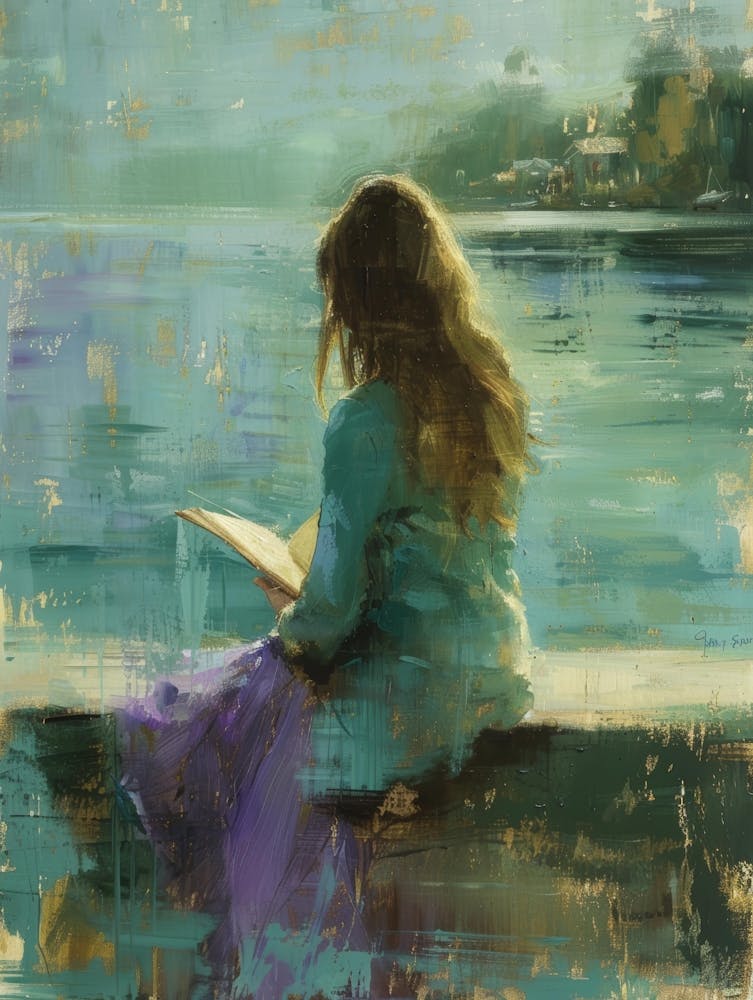 Reading By The Lake 3