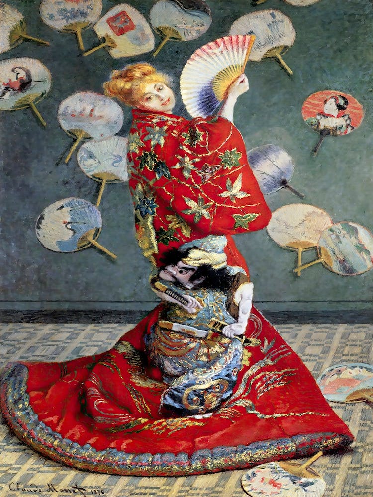 Camille Monet In Japanese Costume (1876), Claude Monet