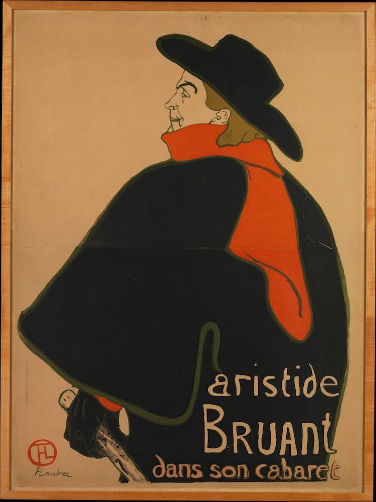 Aristide Bruant, At His Cabaret, Henri de Toulouse-Lautrec