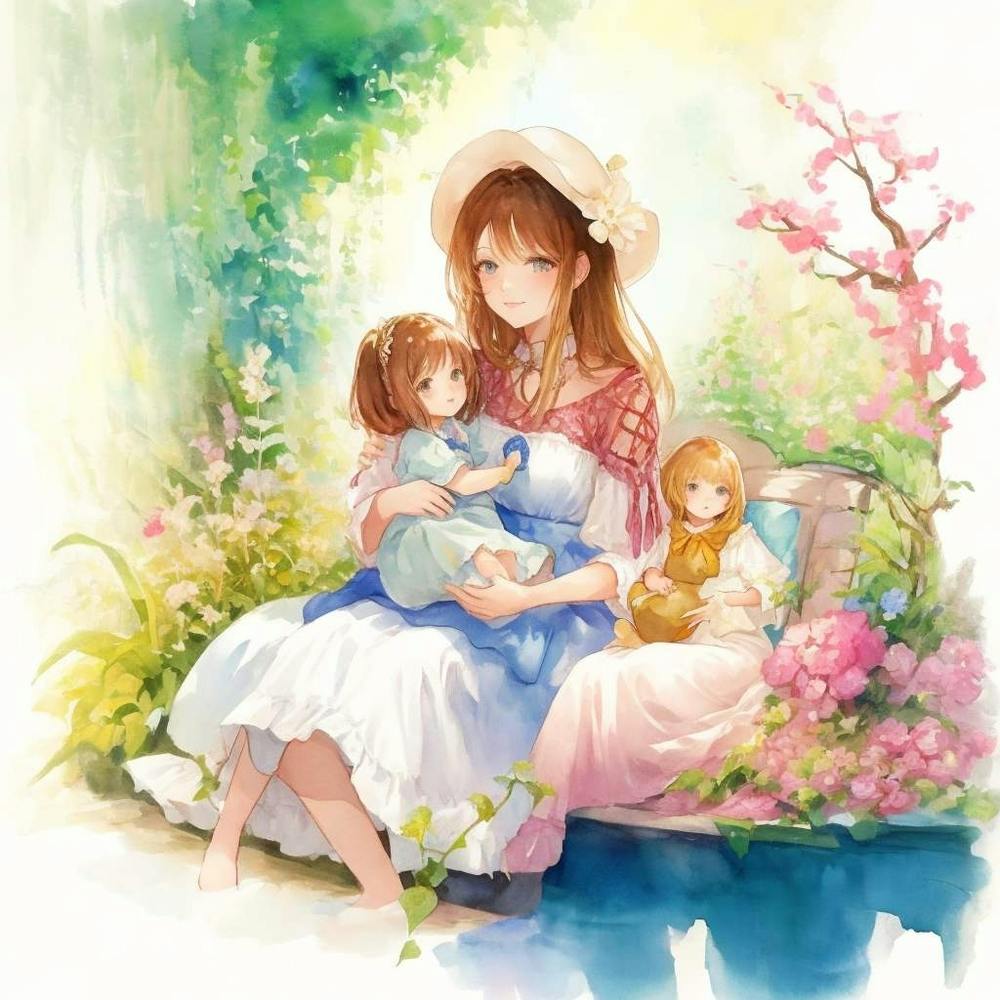 Beautiful Woman Holding Her Baby Girl And 0 (2) 11zon