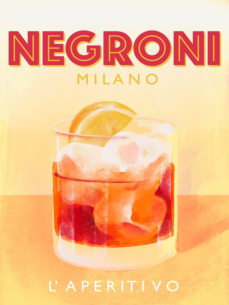 Negroni Aperitivo Milano Italy Kitchen