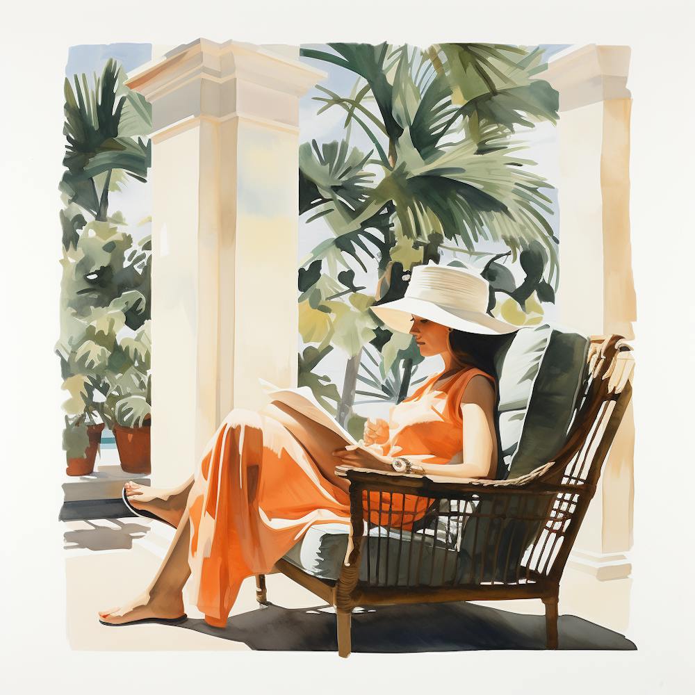 Woman Reading A Book 1