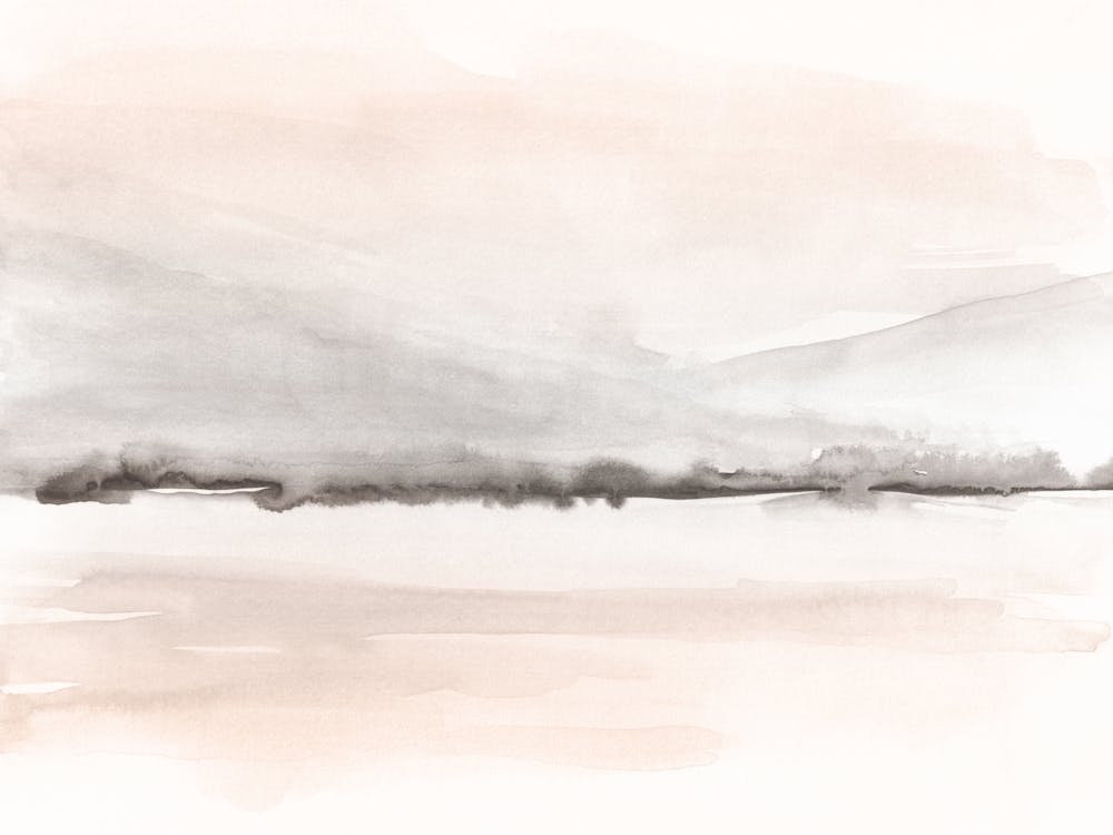 Watercolor Landscape 28 Blush Colors