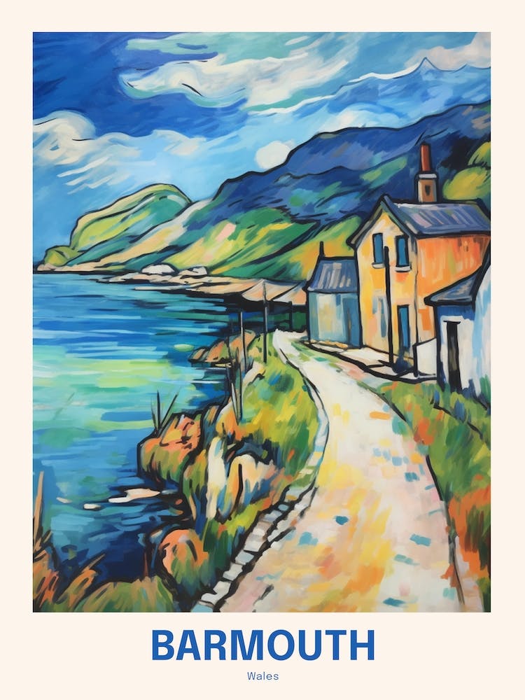 Barmouth Wales 4 Uk Travel Poster