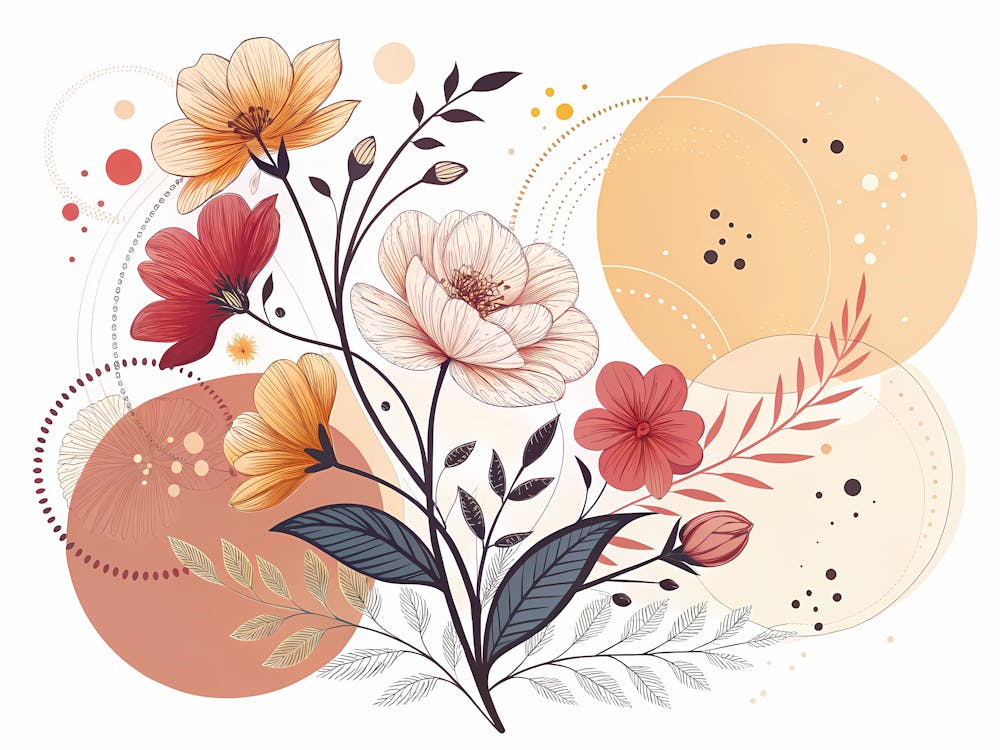 Abstract Floral Painting 14