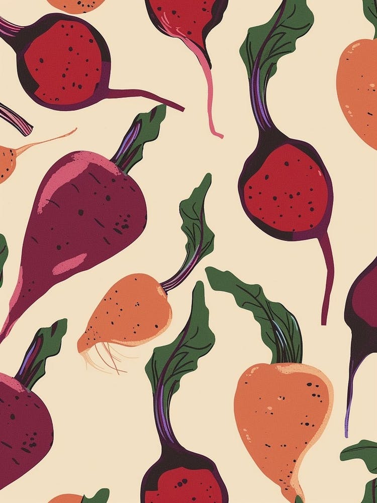 Betroot Abstract Pattern Illustration 3