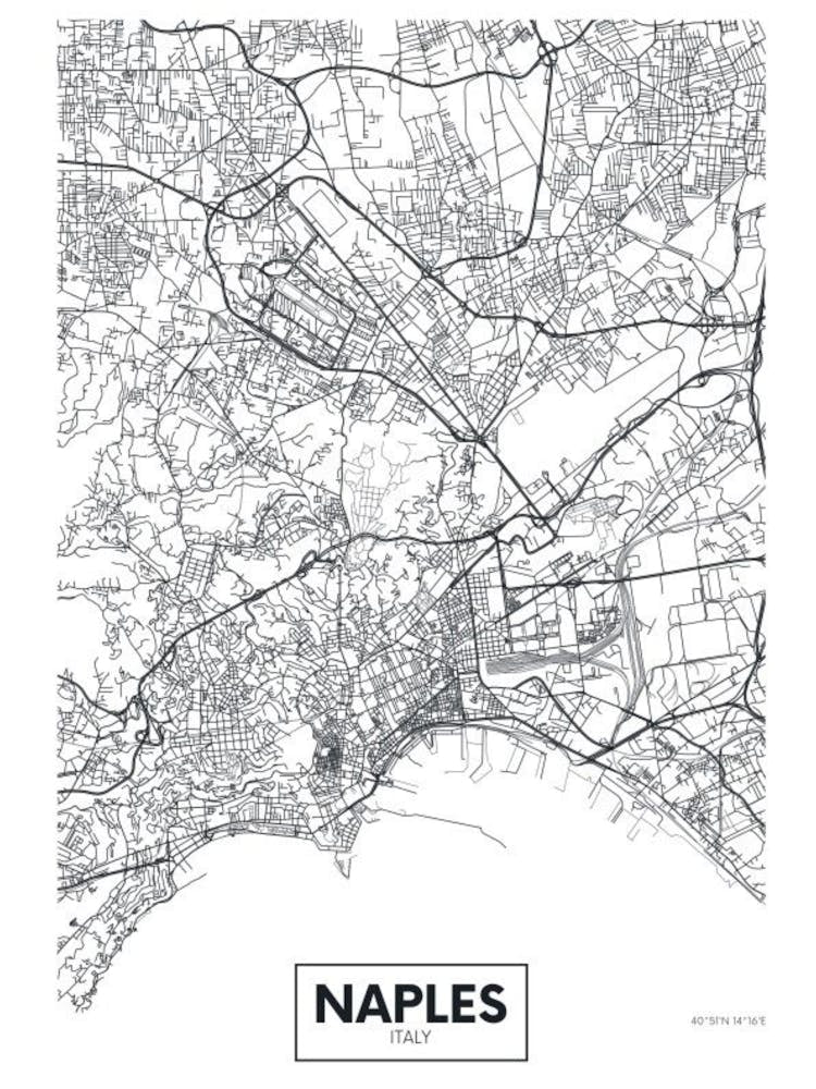 Map Naples