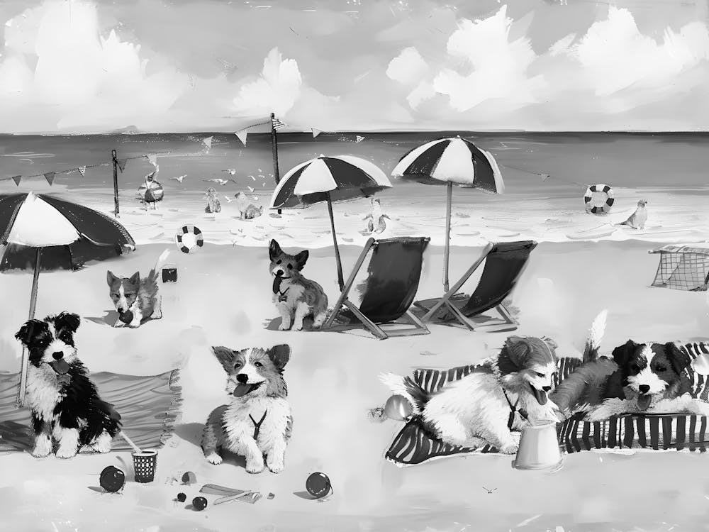 Dogs On The Beach 2