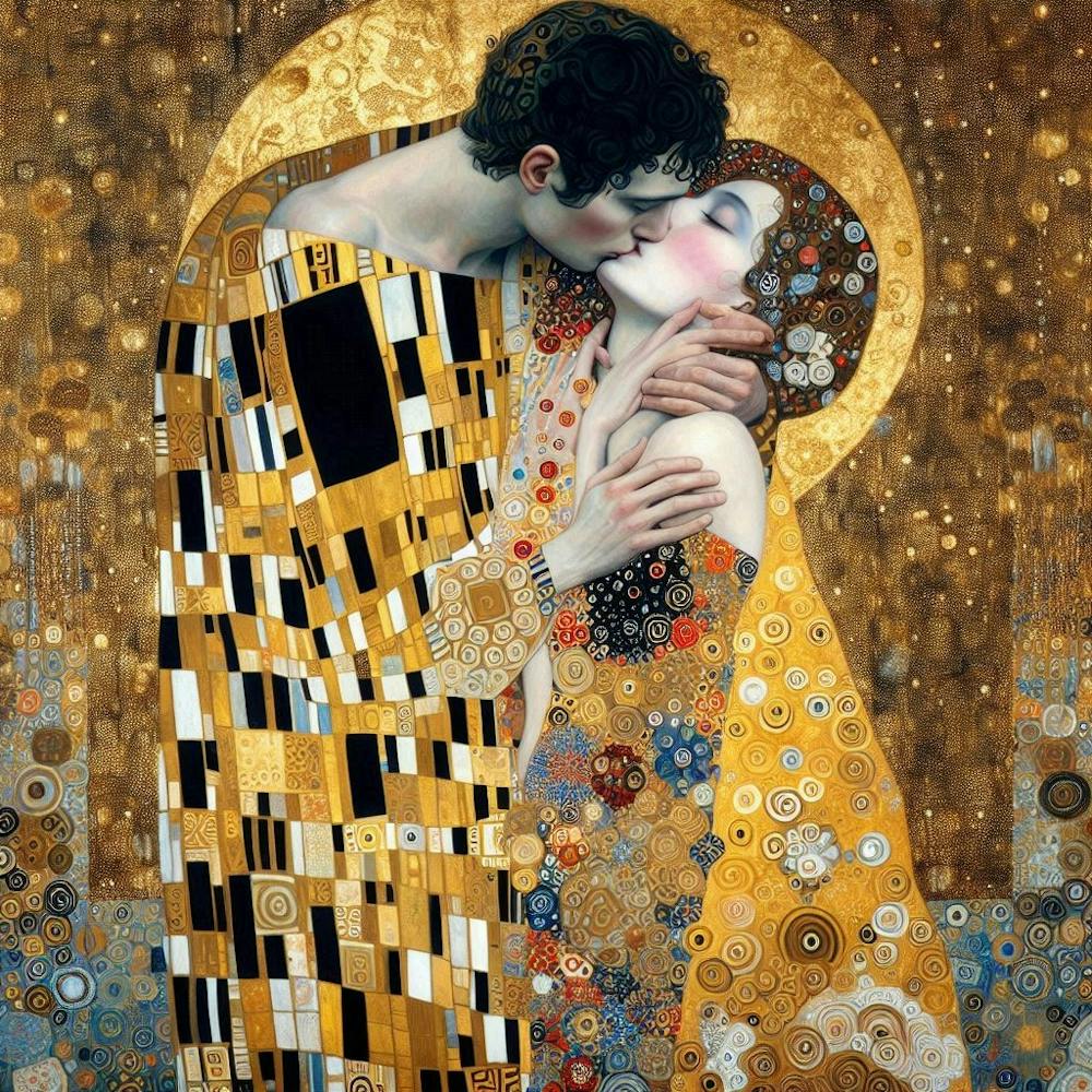 Kiss By Gustav Klimt 1