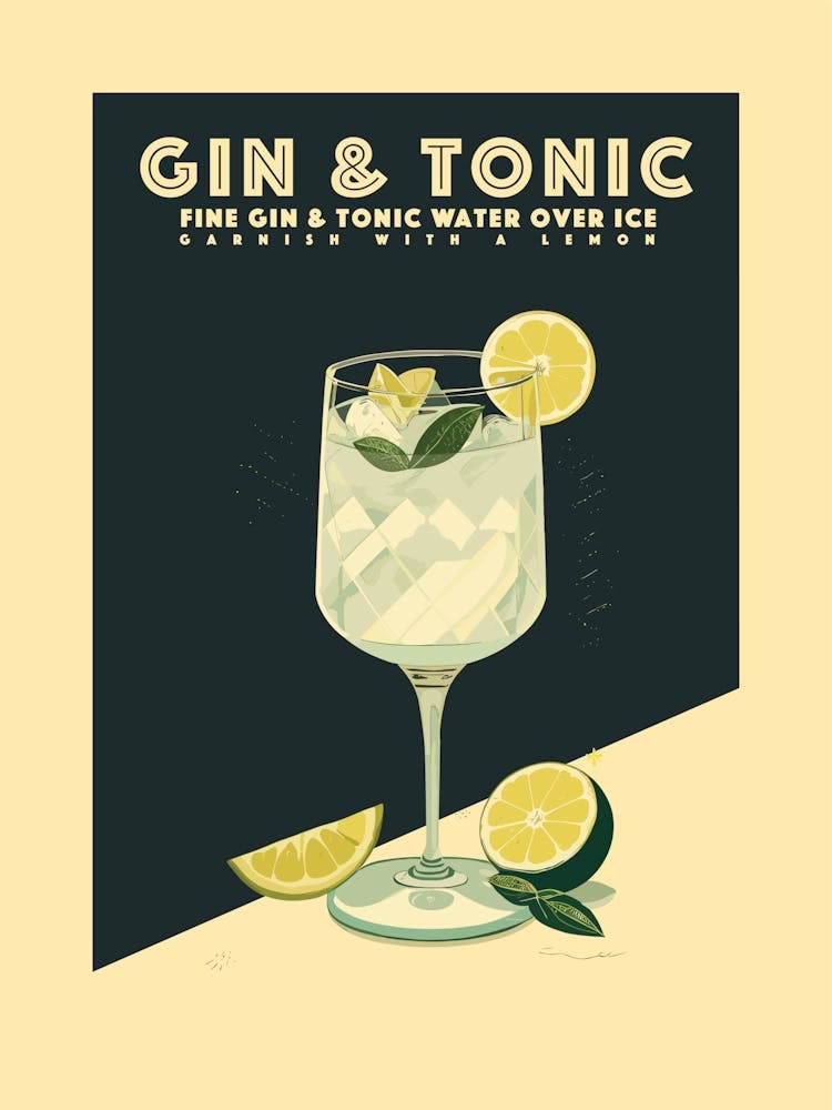 Gin And Tonic Cocktail