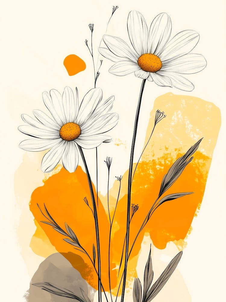 Daisies nature art