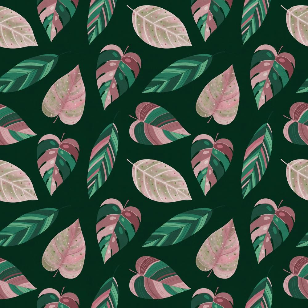 Tropical Rosé Green Foliage