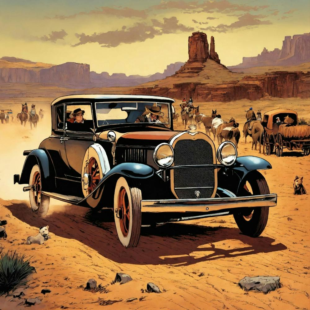 Antique Car Automobile Vehicle Retro Classic Desert