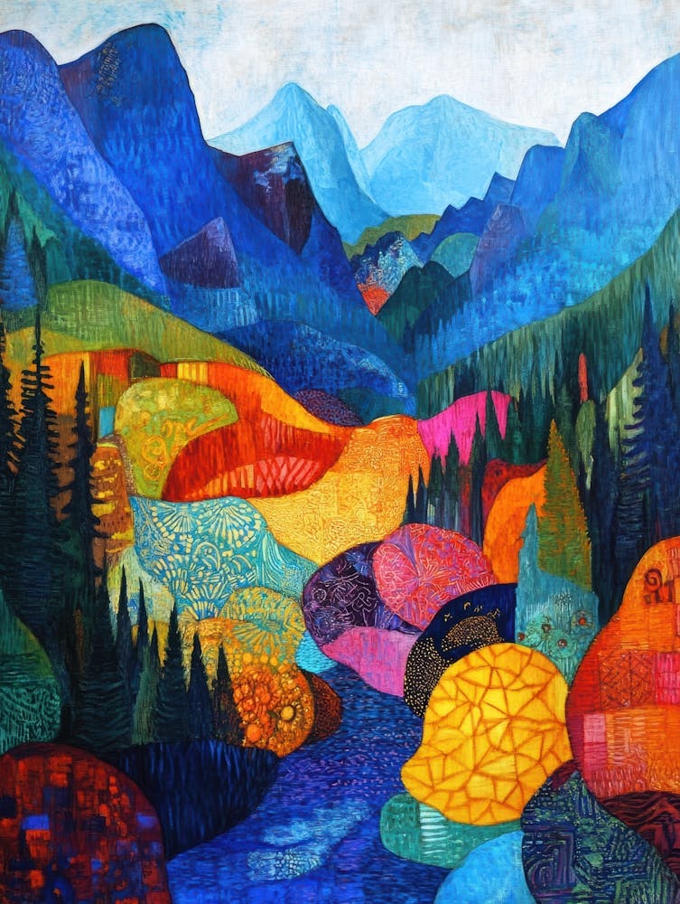 colorful mountain landscape 8