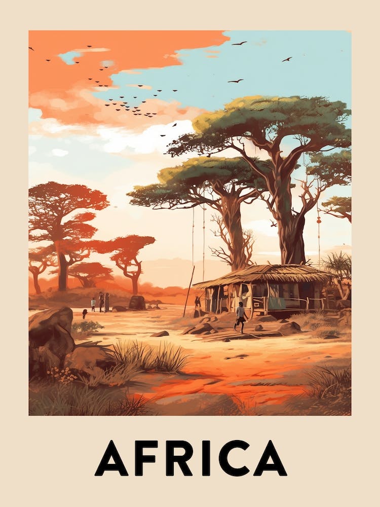 Vintage Travel Poster Africa 10