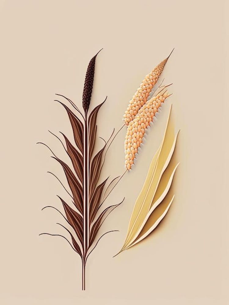 Corn Silk Spices And Herbs Retro Minimal 3