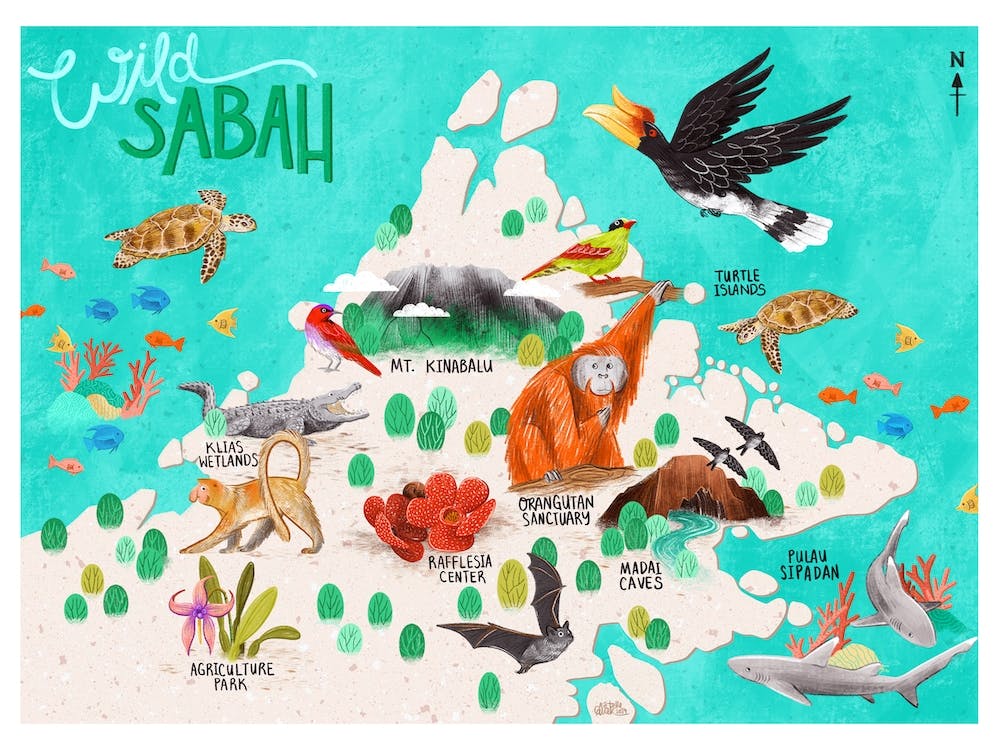 Map Of Sabah