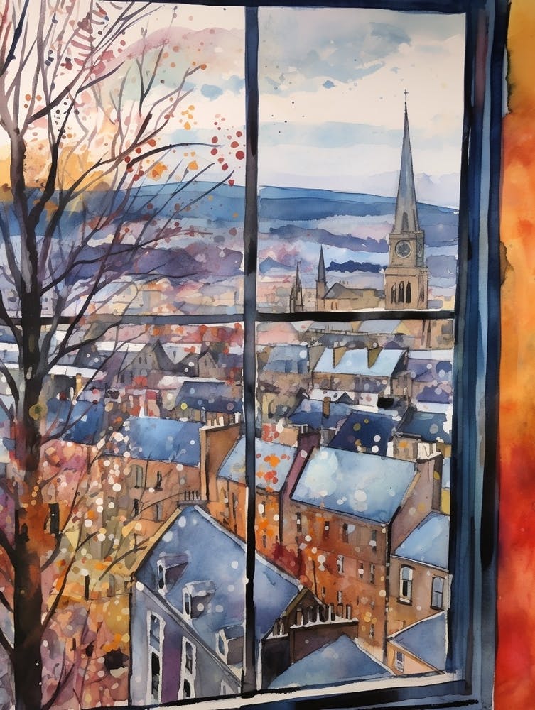 Winter Cityscape Inverness United Kingdom