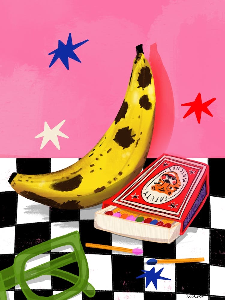Table de Cuisine Banane et Allumettes