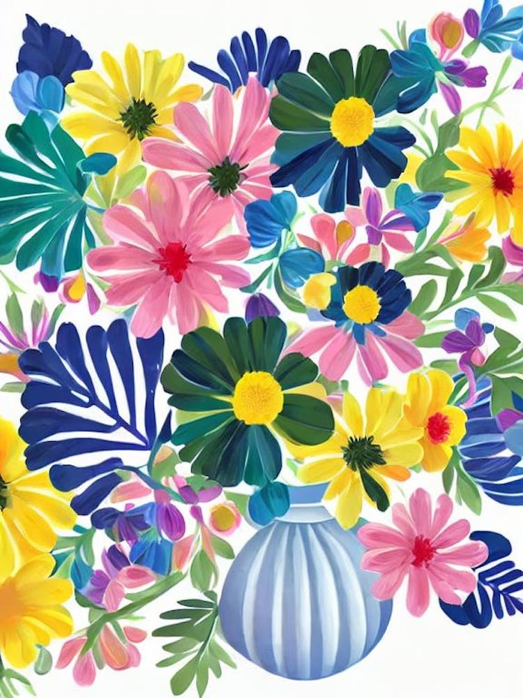Chrysanthemums 2 Modern Colourful Flower